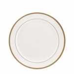 Gold Bracelet White with Gold Salad Plate 8.25\ Width